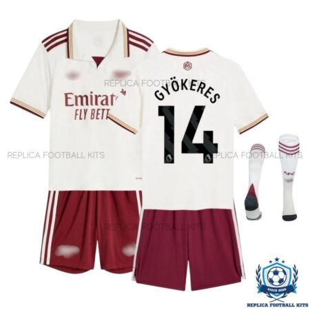 Arsn@l GYÖKERES 14 Third Kid Replica Football Kit 25/26 - Over vieew