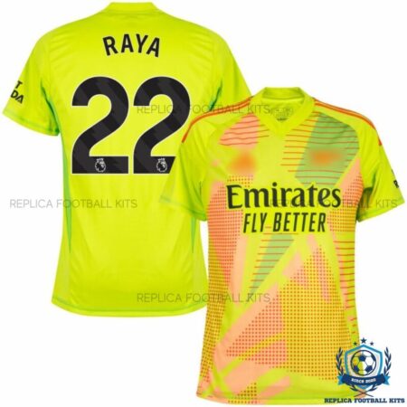 Arsn@l Goalkeeper Men Replica Football Shirt 2024/25 RAYA 22 Printed - Over view