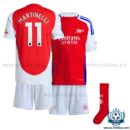 Arsn@l Home Kid Replica Football Kit 24/25 MARTINELLI 11 Printed - Over view