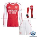Arsn@l Home Kid Replica Football Kit Long Sleeve 25/26 - front view