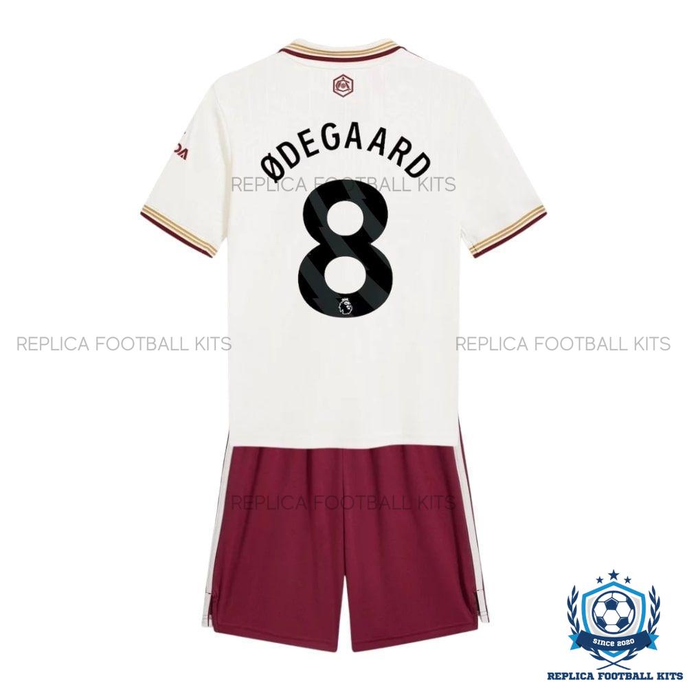 Arsn@l ØDEGAARD 8 Third Kid Replica Football Kit 2025/26 - Back view