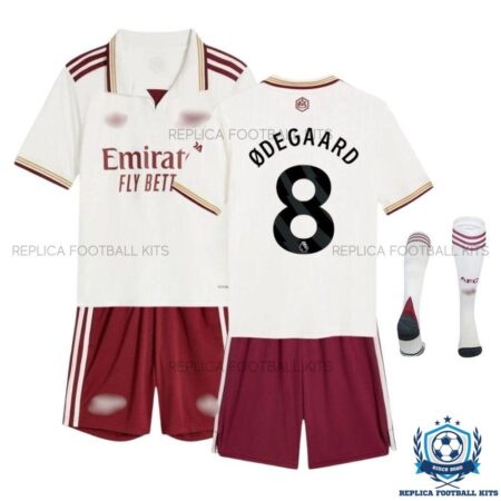 Arsn@l ØDEGAARD 8 Third Kid Replica Football Kit 2025/26 - Over view