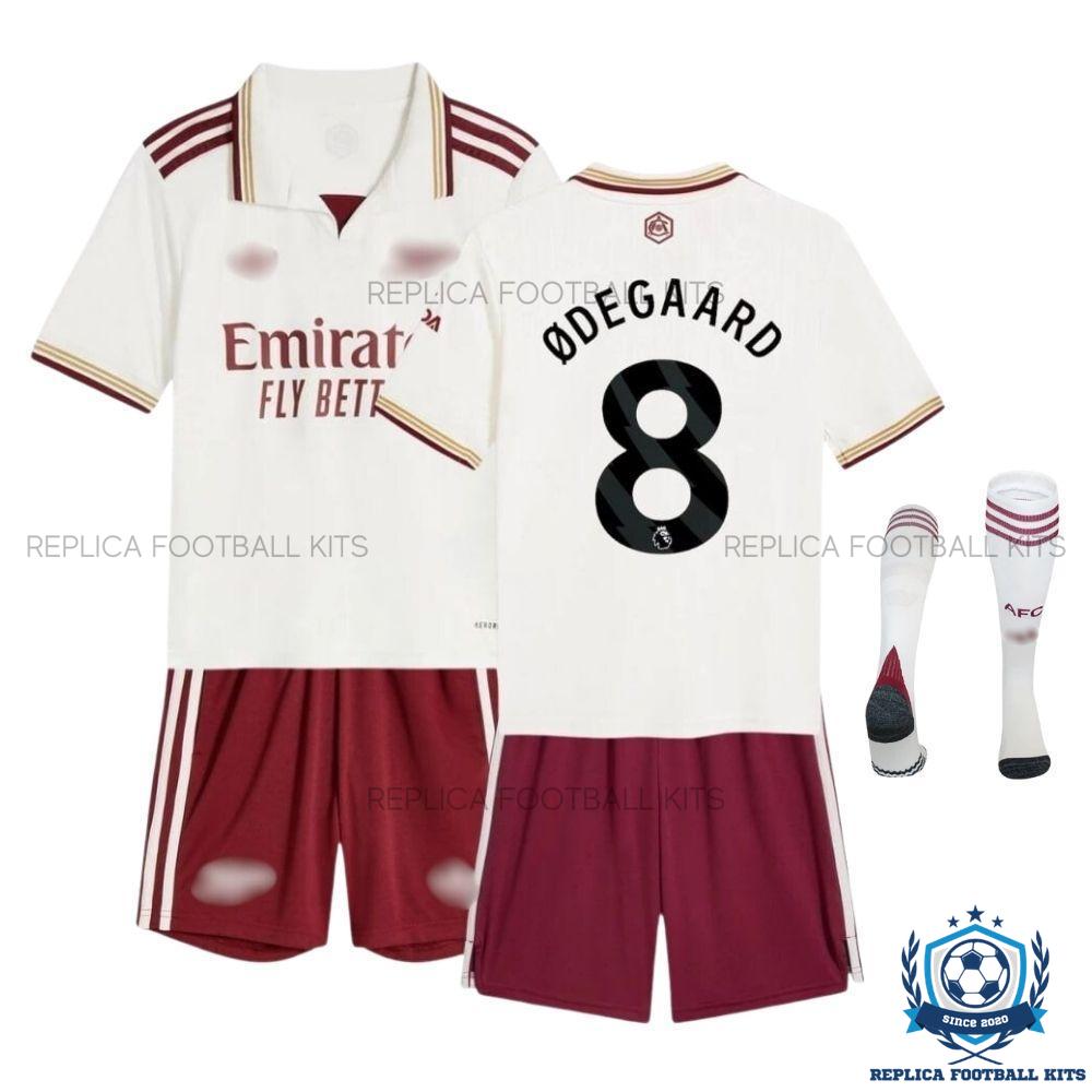 Arsn@l ØDEGAARD 8 Third Kid Replica Football Kit 2025/26 - Over view