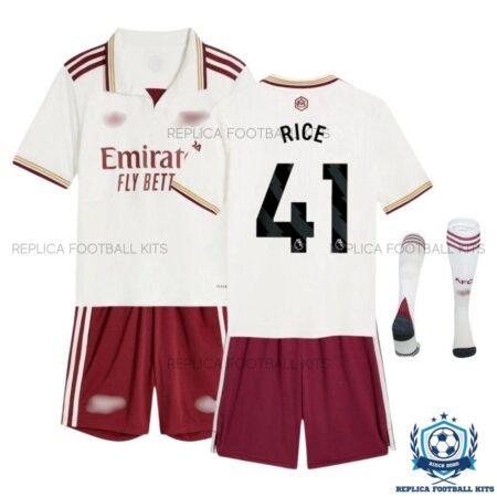 Arsn@l RICE 41 Third Kid Replica Football Kit 2025/26 - Over view