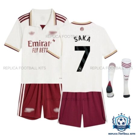 Arsn@l SAKA 7 Third Kid Replica Football Kit 2025/26 - Over view