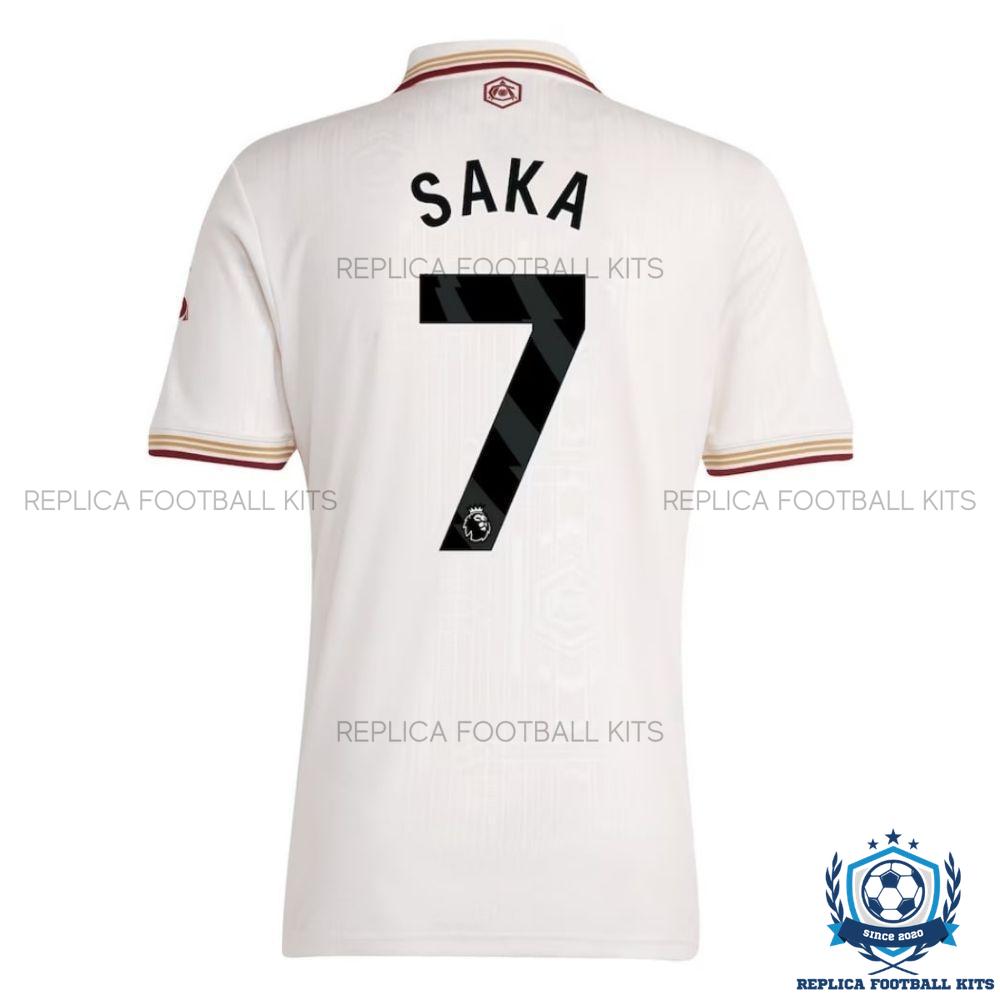 Arsn@l SAKA 7 Third Men Replica Football Shirt 2025/26 - Back view