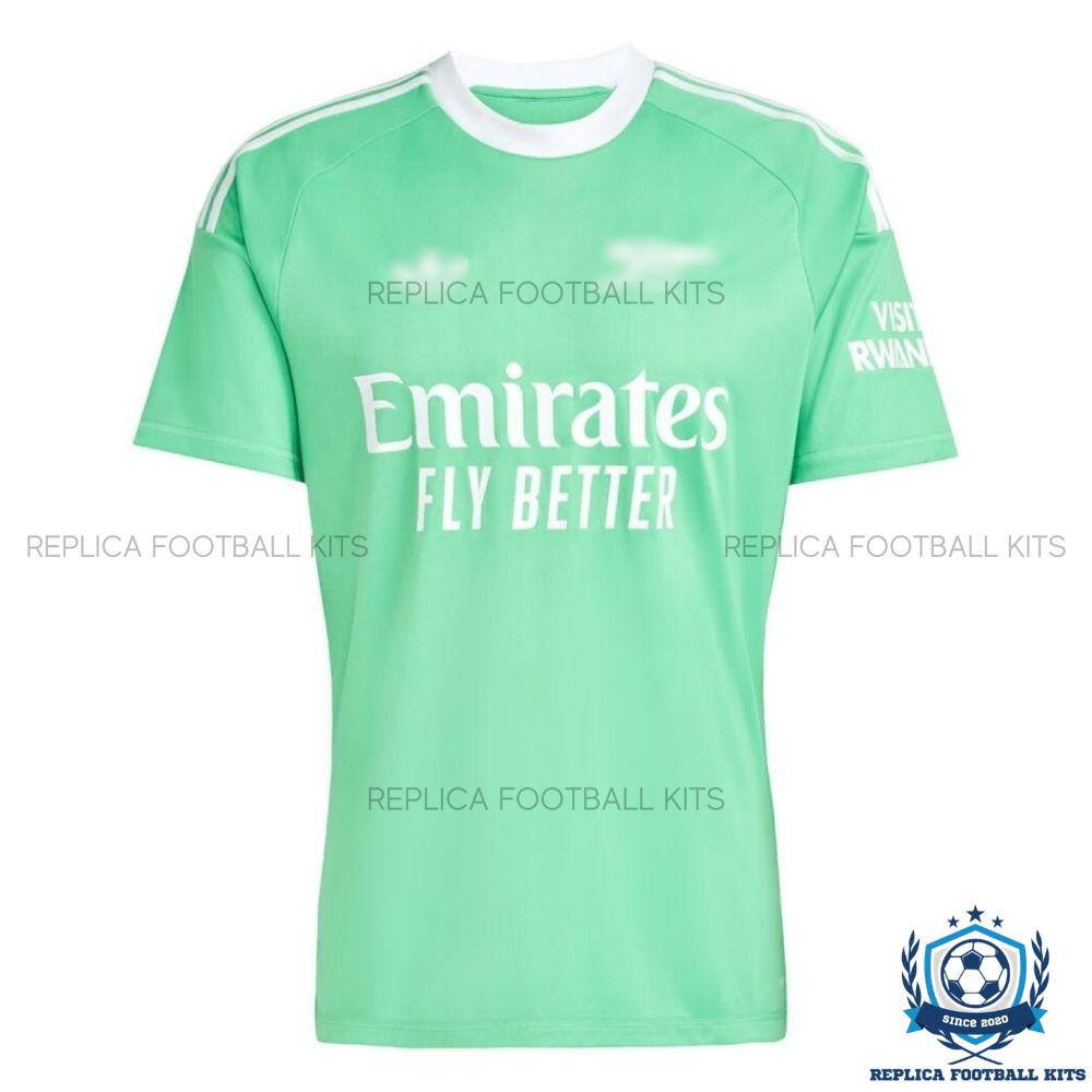 Arsn@l Green Goalkeeper Men Replica Football Shirt 2025/26 - Front view
