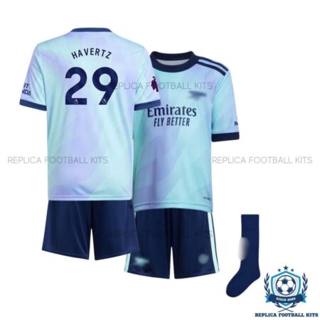Arsn@l Third Kid Replica Football Kit 24/25 HAVERTZ 29 Printed - Over view