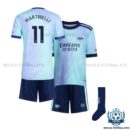 Arsn@l Third Kid Replica Football Kit 24/25 MARTINELLI 11 Printed - Over view