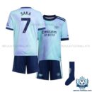 Arsn@l Third Kid Replica Football Kit 24/25 SAKA 7 Printed - Over view