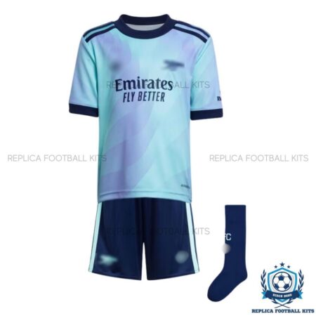 Arsn@l Third Kid Replica Football Kit 24/25 - Front view