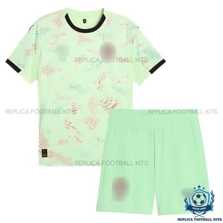Portugal Green Away Kid Replica Football Kit 2025 - front view