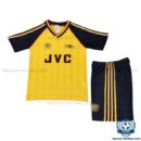 Retro Arsn@l Away Kids Replica Football Kit 1988/1990 - front view