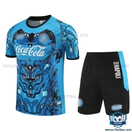 SSC Napoli Blue Training Kid Replica Football Kit 25/26 - front view