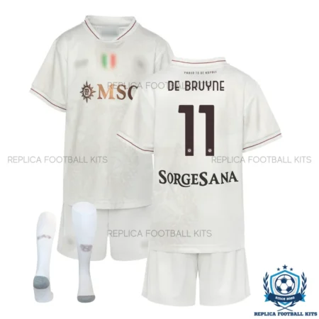 SSC Napoli De Bruyne 11 Away Kids Replica Kit 25/26 - overview