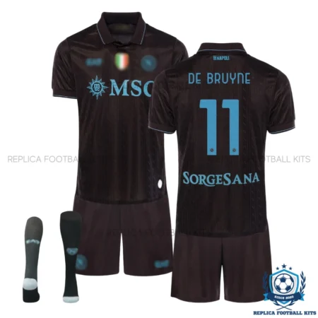 SSC Napoli De Bruyne 11 Third Kids Replica Kit 25/26 - overview