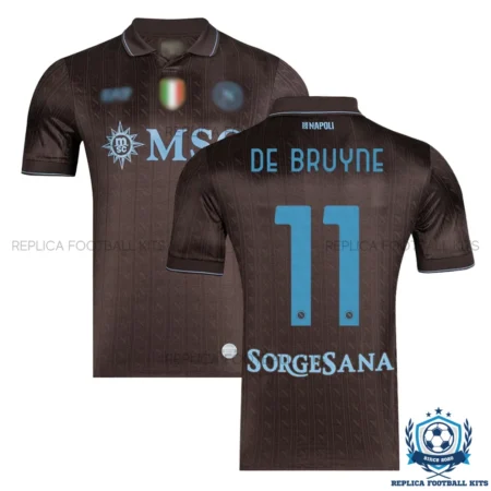 SSC Napoli De Bruyne 11 Third Men Replica Shirt 25/26 - overview