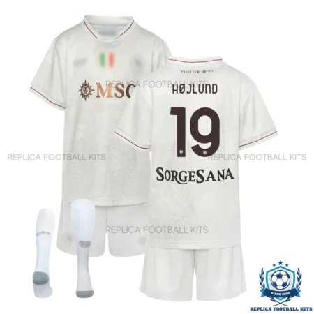 SSC Napoli Højlund 19 Away Kids Replica Kit 25/26 - overview