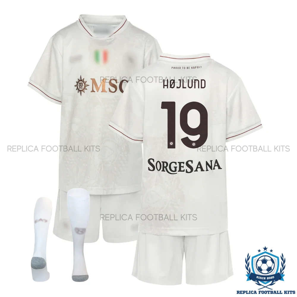 SSC Napoli Højlund 19 Away Kids Replica Kit 25/26 - overview