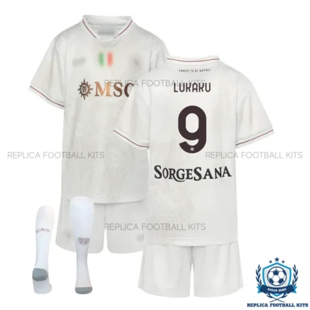 SSC Napoli Lukaku 9 Away Kids Replica Kit 25/26 - overview