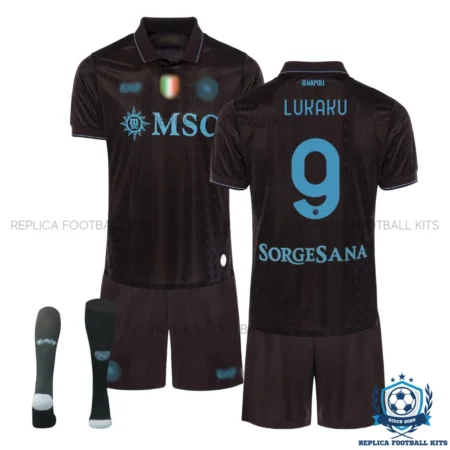 SSC Napoli Lukaku 9 Third Kids Replica Kit 25/26 - overview