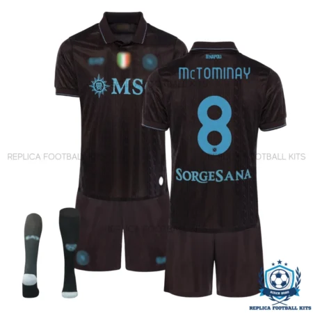 SSC Napoli McTominay 8 Third Kids Replica Kit 25/26 - overview