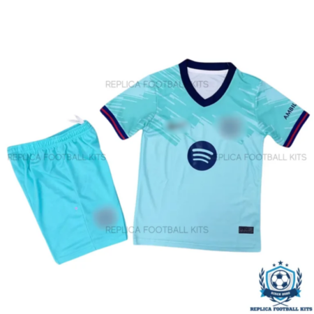 Barcelona Light Blue Special Edition Kids Replica Football Kit 2025/26 - Fan Version