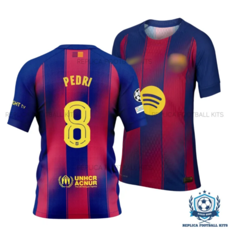 Barcelona Pedri 8 Home Men Replica Shirt 25/26 - overview