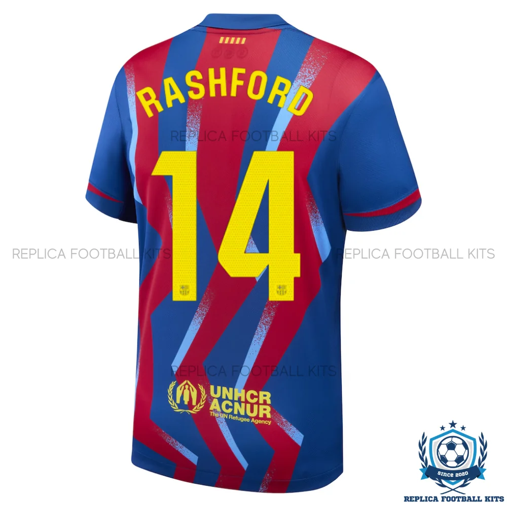 Barcelona Rashford 14 Fourth Men Replica Shirt 25/26 - back view