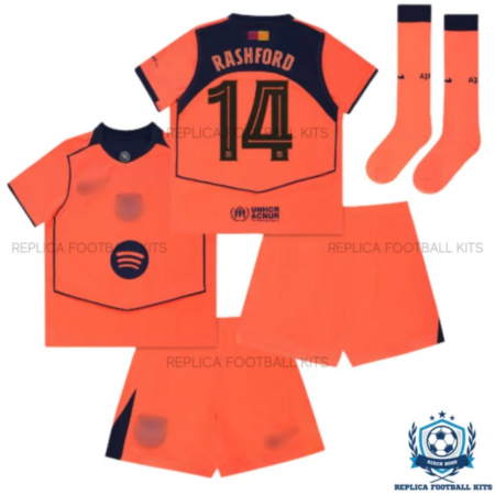 Barcelona Rashford 14 Third Kids Replica Kit 25/26 - overview