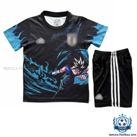 Japan Black Comic Edition Kids Replica Kit 25/26 - front view