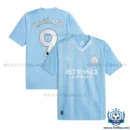 Manchester City Home Men Replica Football Shirt HAALAND 9 Printed 2023/24 - overview