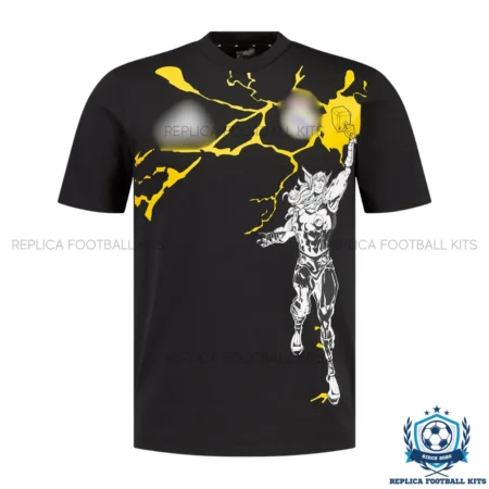 Real Madrid Black Marval Edition Men Replica Shirt 25/26 - fromt view