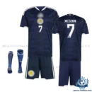 Scotland World Cup MCGinn 7 Home Kids Replica Kit 2026 - overview