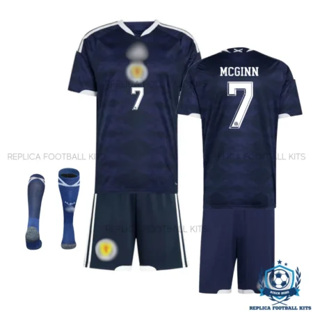 Scotland World Cup MCGinn 7 Home Kids Replica Kit 2026 - overview