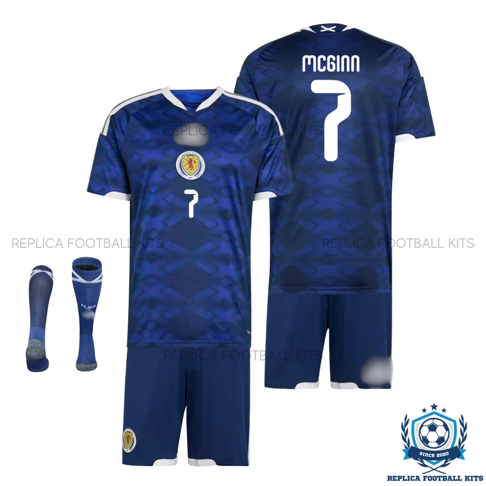 Scotland World Cup MCGinn 7 Home Kids Replica Kit 2026 - overview