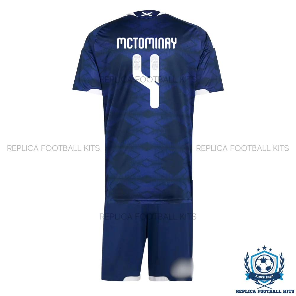 Scotland World Cup McTominay 4 Home Kids Replica Kit 2026 - back view