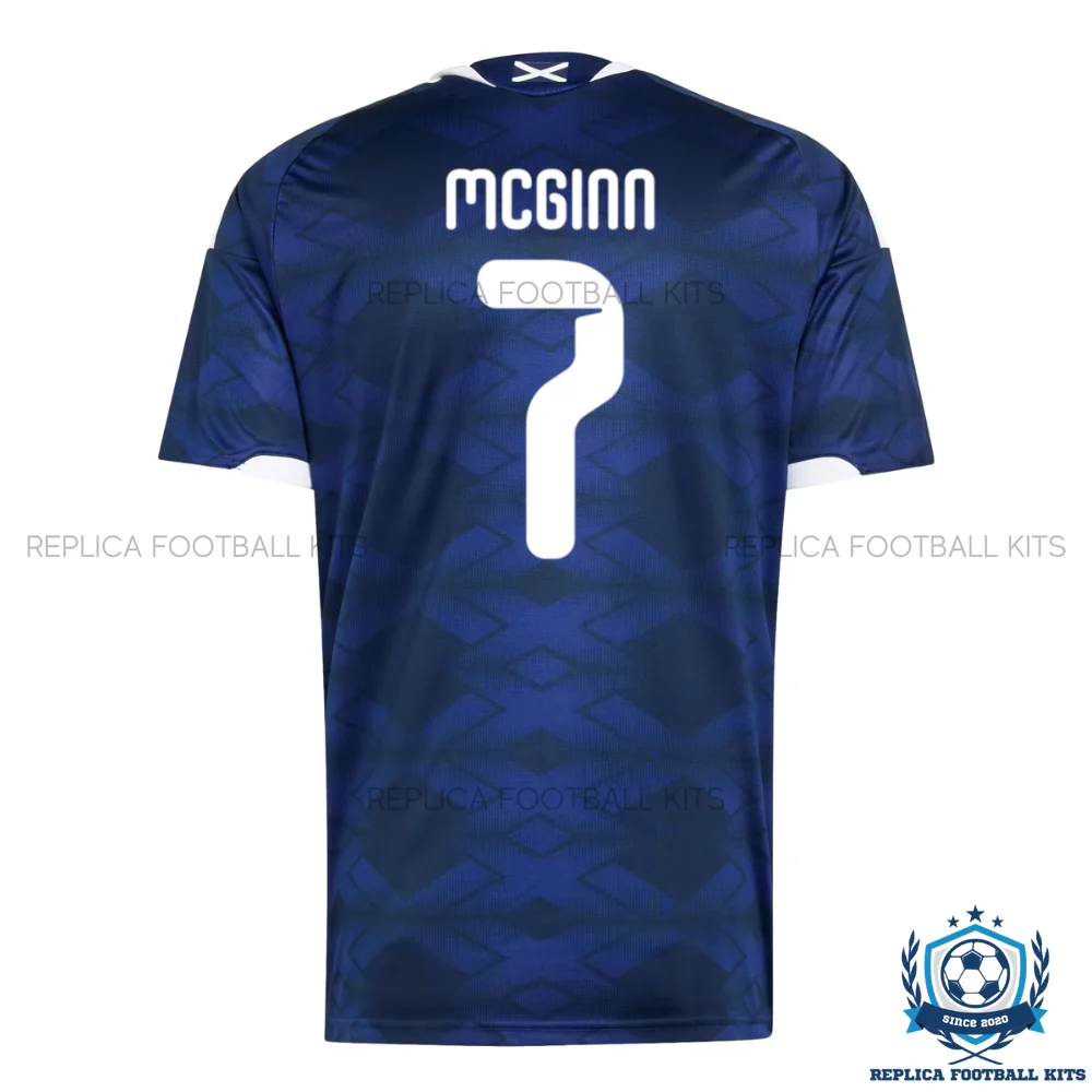 Scotland World Cup MCGinn 7 Home Men Replica Shirt 2026 - back view