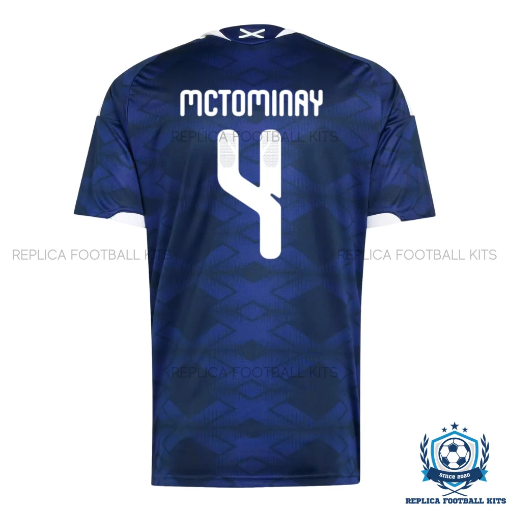 Scotland World Cup McTominay 4 Home Men Replica Shirt 2026 - back view