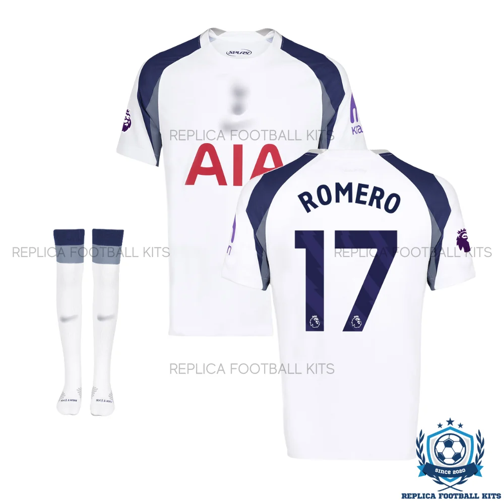 Tottenham Hotspur ROMERO 17 Home Kids Replica Football Kit 2025/26