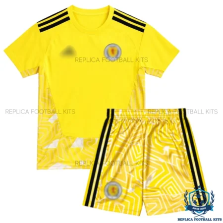 Scotland World Cup 2026 Goalkeeper Kids Replica Football Kit - front view
