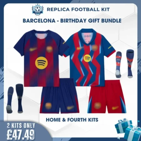 Barcelona 25/26 Full Kit Gift Set - Home & Fourth