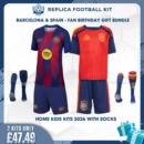 Barcelona and Spain World Cup 2026 Birthday Gift Pack - Home