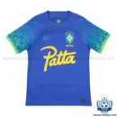 Brazil x Patta Away Concept Men Replica Football Shirt 2022 - Front view - blur
