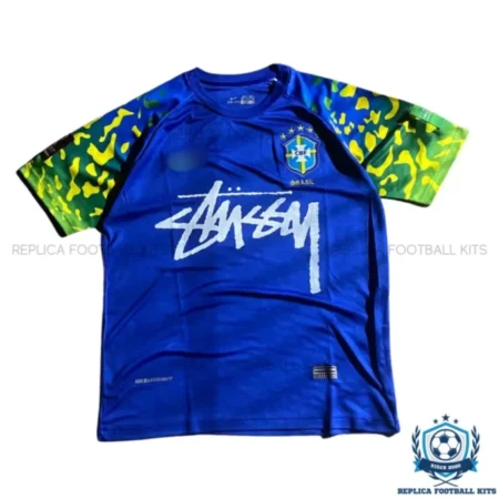 Brazil x Stussy Away Special Edition Men Replica Football Shirt 2022 - front view