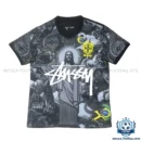 Brazil x Stussy Black Special Edition Men Replica Football Shirt 2026 - front view