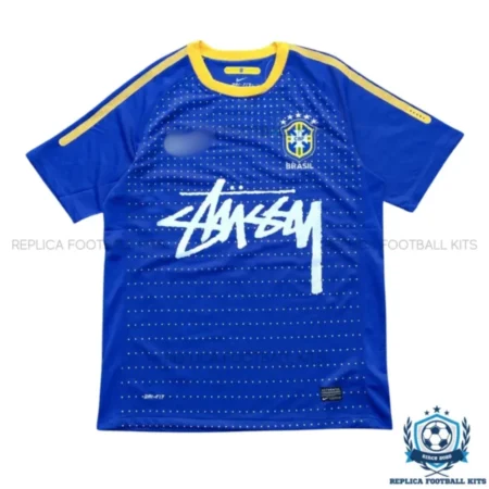 Brazil x Stussy Concept Men Replica Football Shirt 2022 - front view
