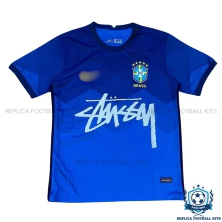 Brazil x Stussy Special Edition Men Replica Football Shirt 2022 - front view