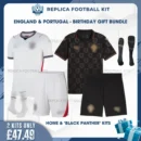 England & Portugal World Cup 2026 Full Kit Gift Set - Home & 'Black Panther' - blur