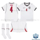 England World Cup 2026 RICE 4 Home Kid Replica Football Kit - overview